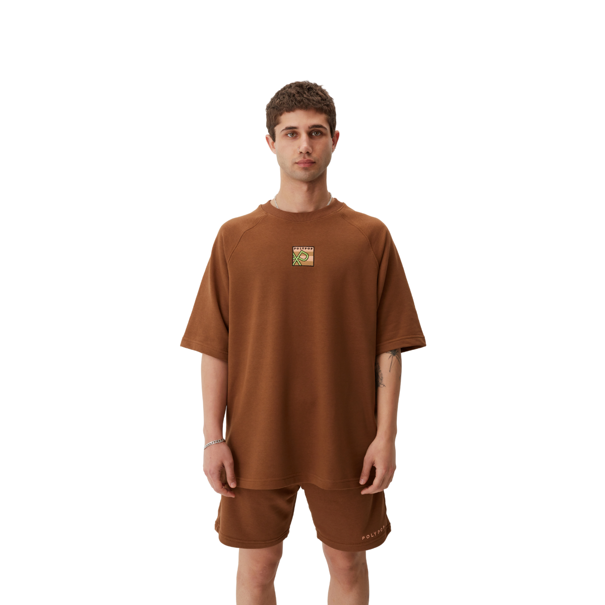 Polypop Kahve Oversize Heavy Unisex T-Shirt