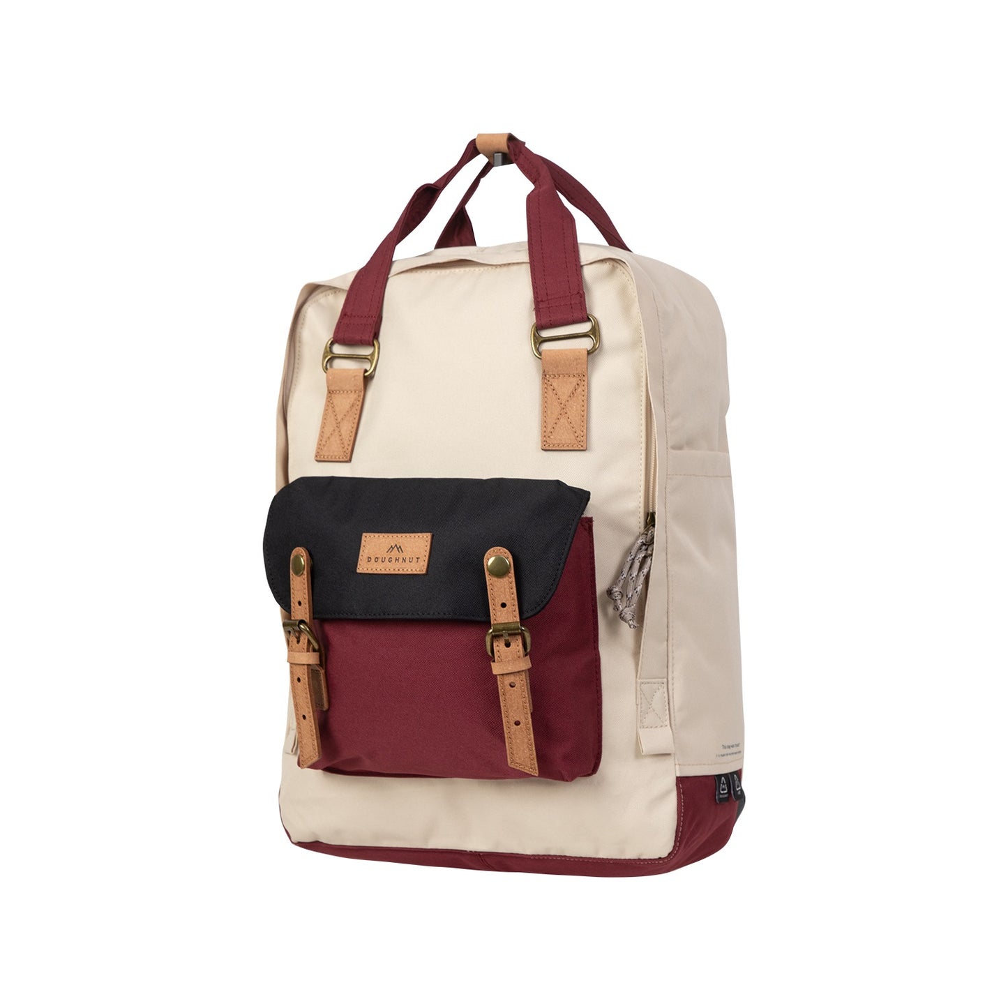 Doughnut Macaroon Large Reborn III Serisi Krem X Bordo Unisex Sırt Çantası