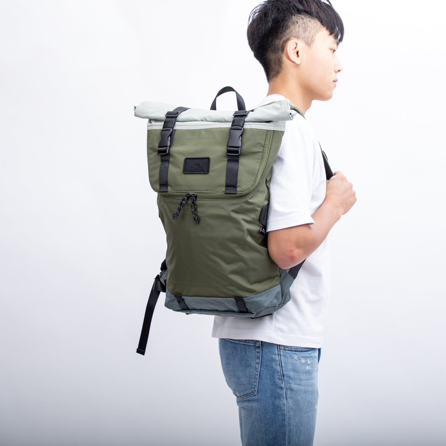 Doughnut Christopher Go Wild Serisi Haki x Gri Unisex Sırt Çantası