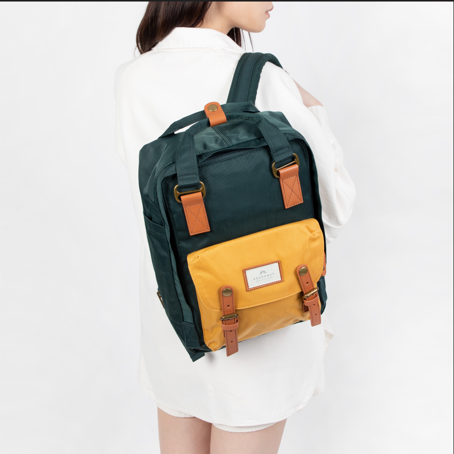 Doughnut Macaroon Yeşil X Sarı Unisex Sırt Çantası