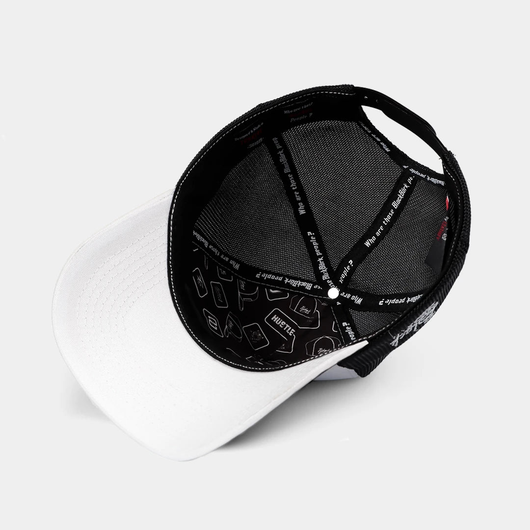 BlackBörk Beyaz-Siyah Trucker Şapka