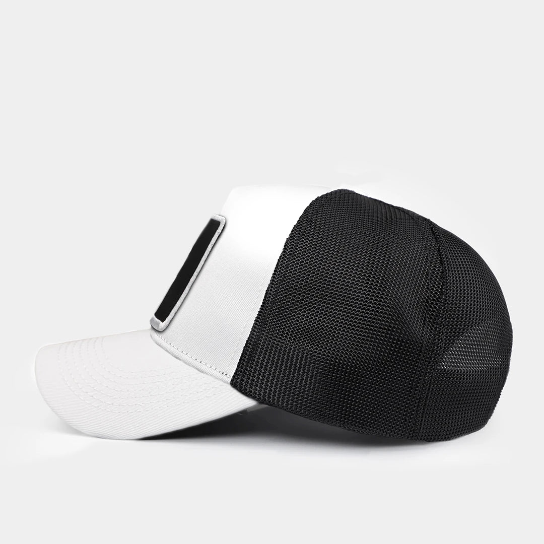 BlackBörk Beyaz-Siyah Trucker Şapka