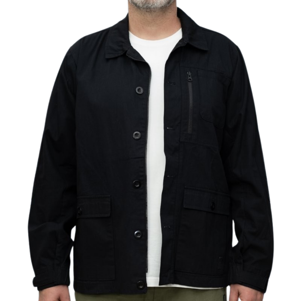 Between Sides Overshirt Black