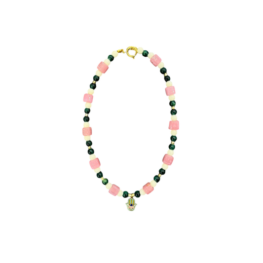 Sewgi.Art Hand Made Hamsa Pastel Orta Kolye 0015