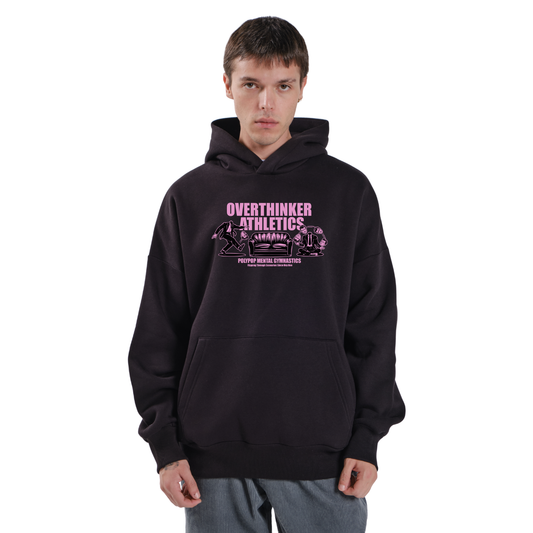 Polypop Overthinker Siyah Unisex Hoodie
