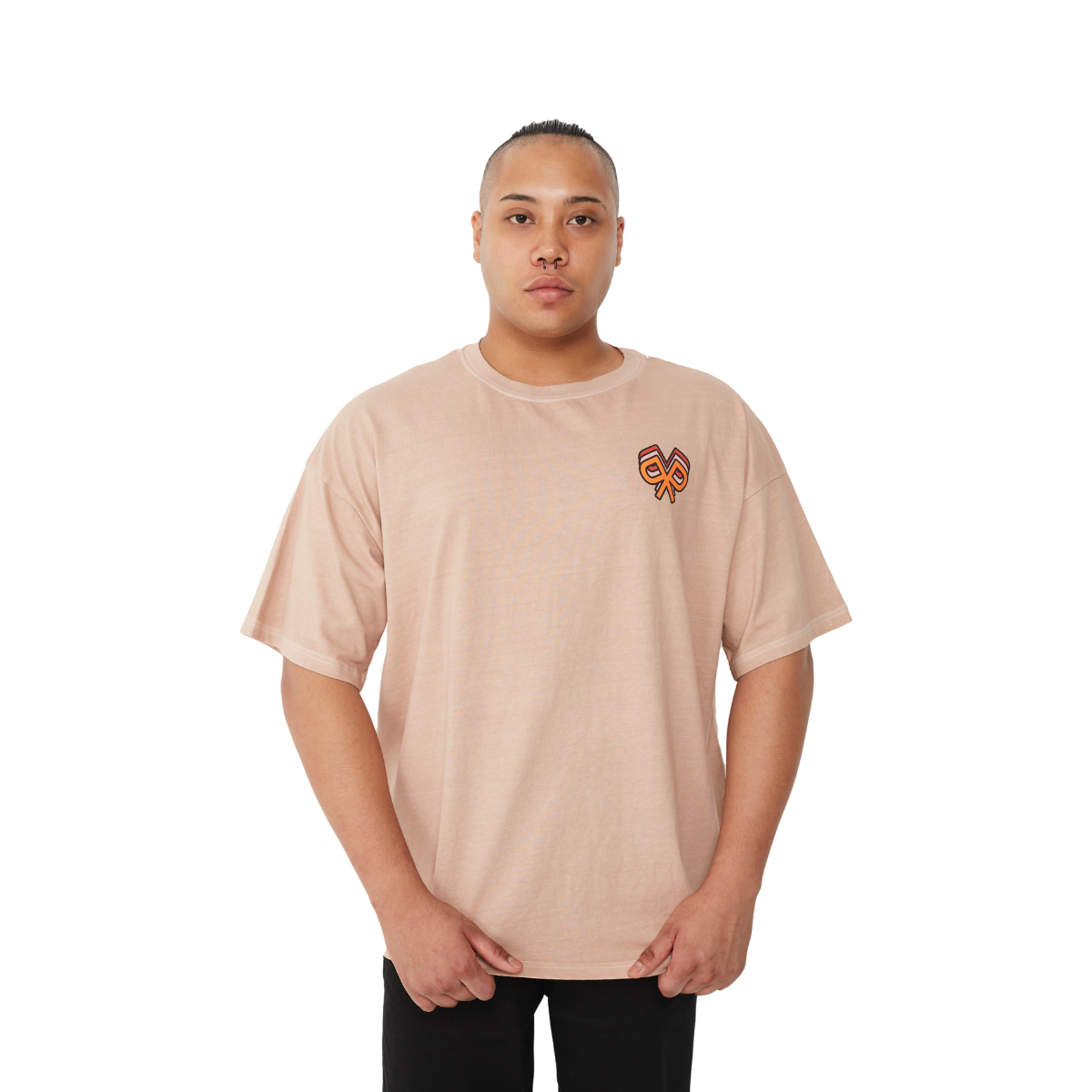 Polypop "Home" Pale Brown Boxy Fit T-Shirt