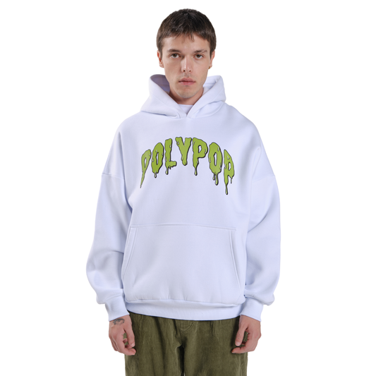 Polypop Beyaz Polypop Unisex Hoodie