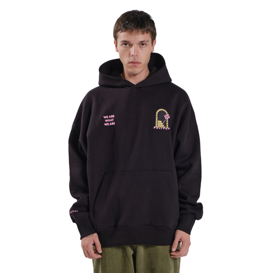 Polypop Stairway Siyah Unisex Hoodie