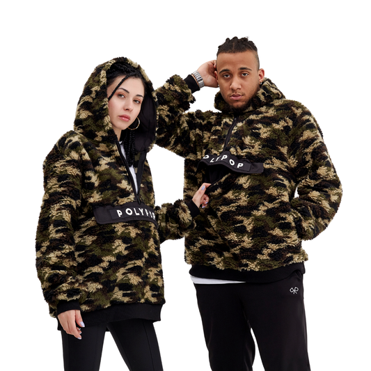 Polypop Camo Sherpa Kamuflaj Polar Unisex