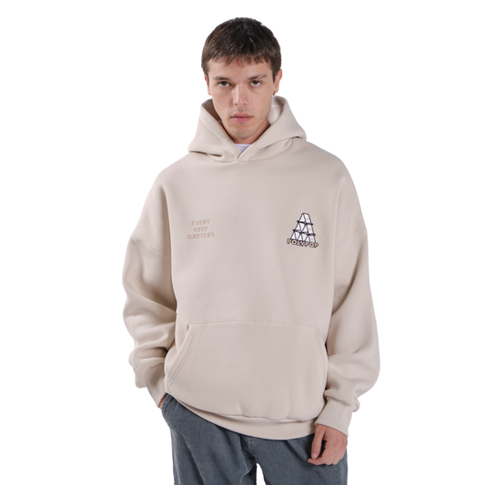 Polypop Cards Bej Unisex Hoodie