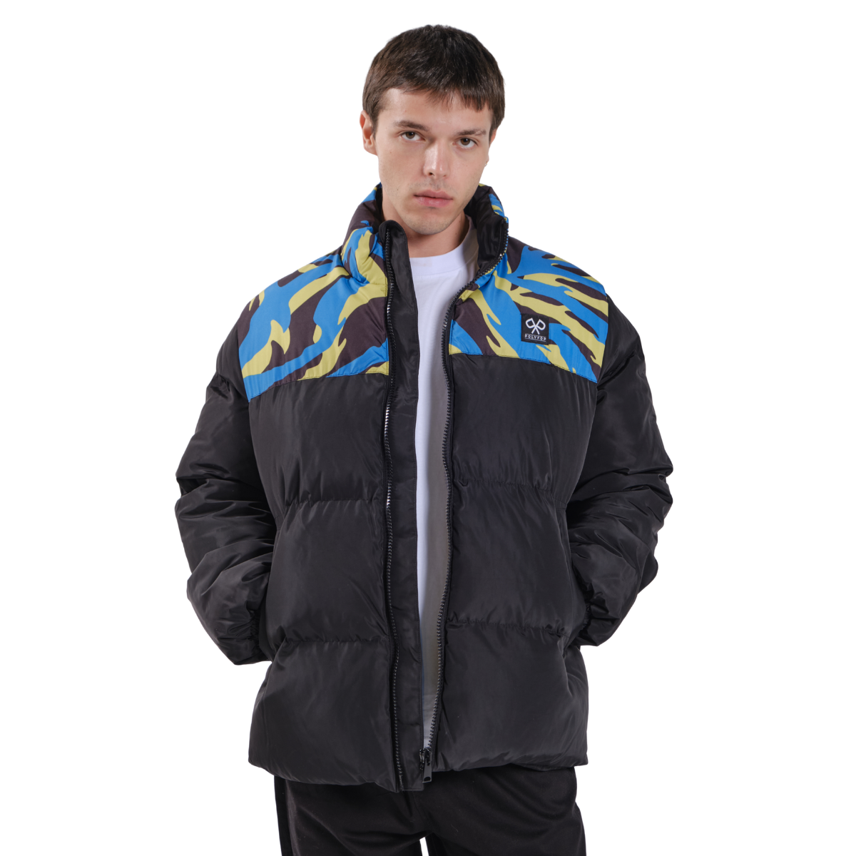 Polypop Tigra Puffer Mont Siyah Unisex
