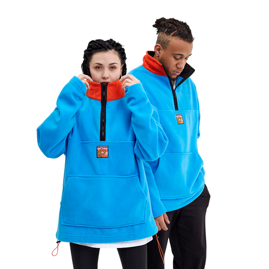 Polypop Mavi/Turuncu Unisex Polar