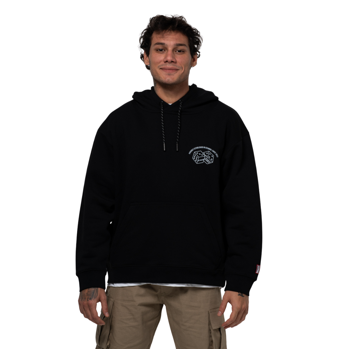Between Sides GH-Dices Hoodie Siyah