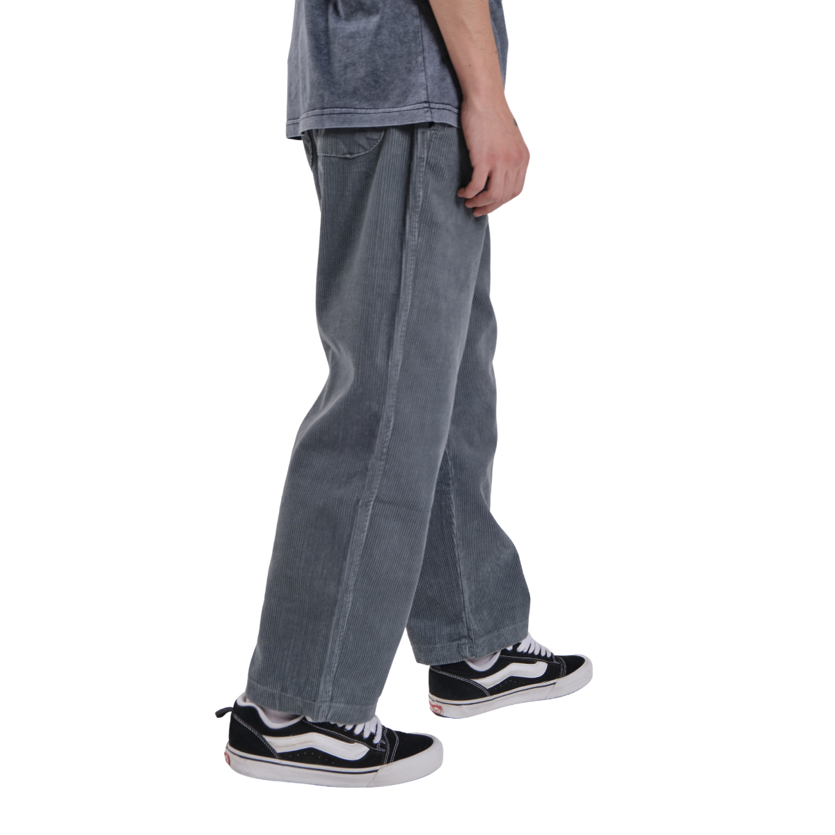 Polypop Gri Corduroy Unisex Pantolon