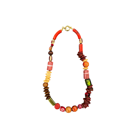 Sewgi.Art Hand Made Orta Karma Boncuk Kolye 0001