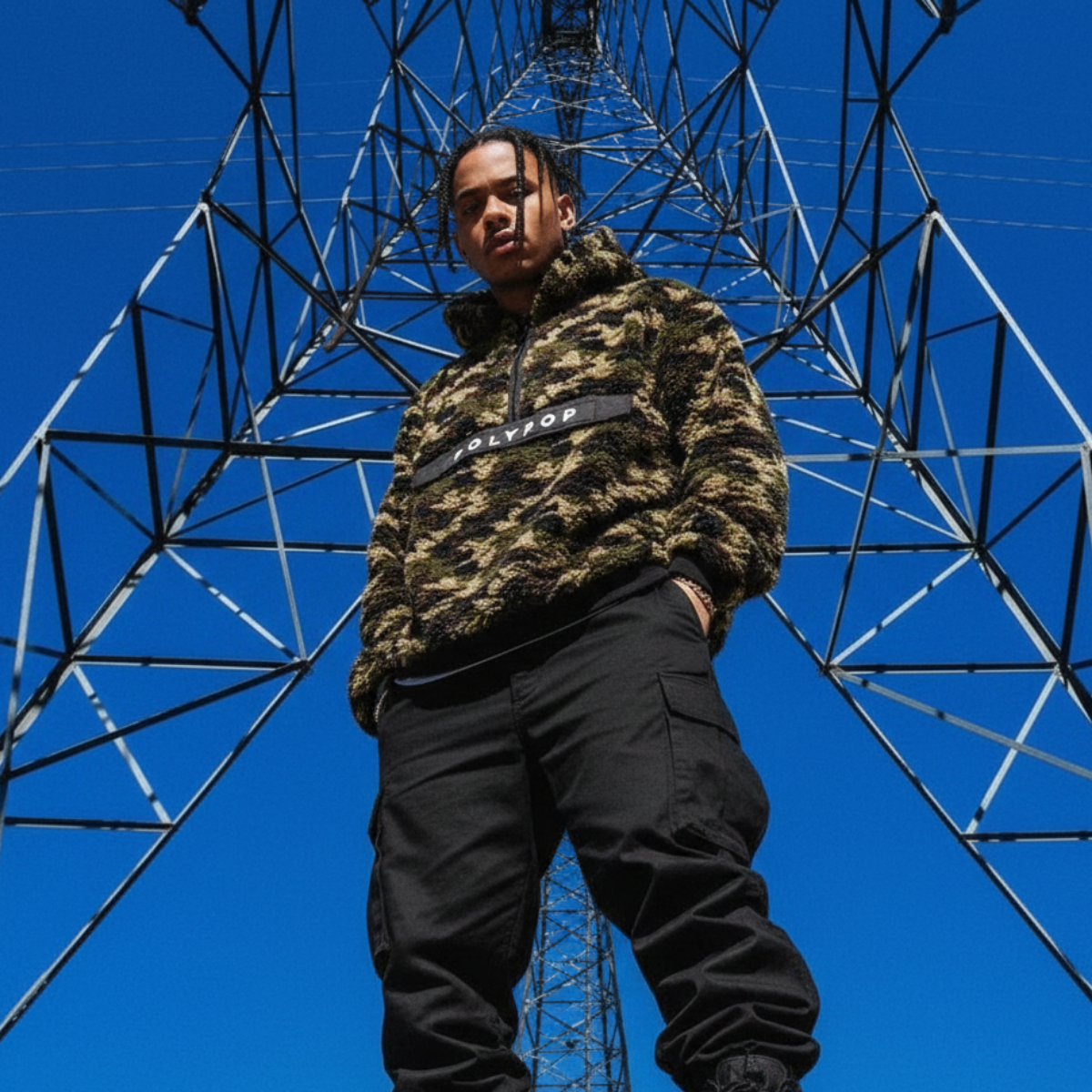 Polypop Camo Sherpa Kamuflaj Polar Unisex