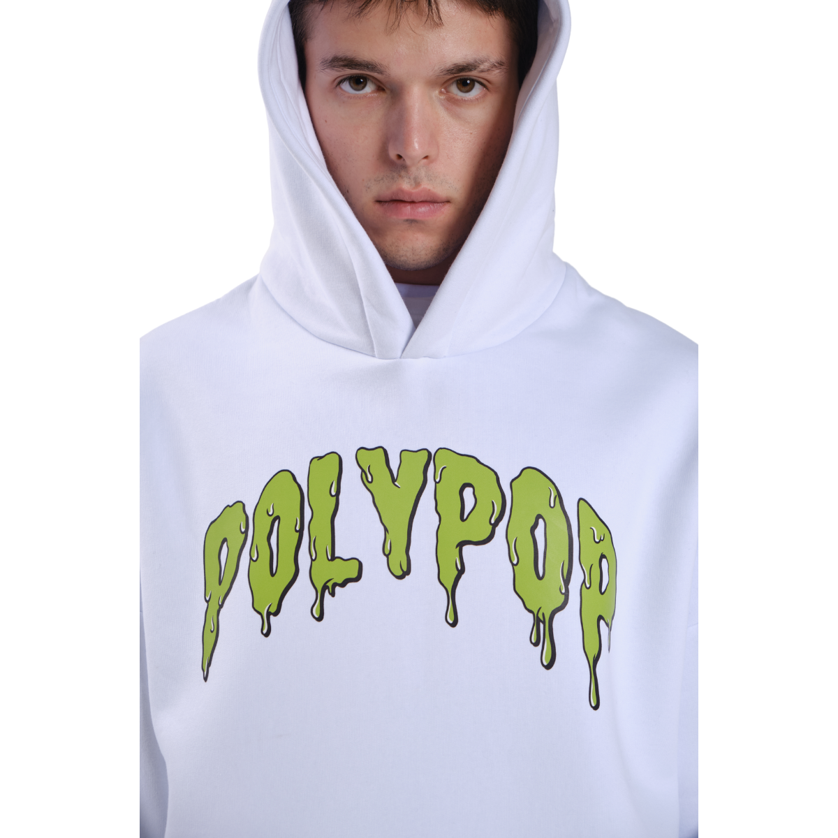 Polypop Beyaz Polypop Unisex Hoodie