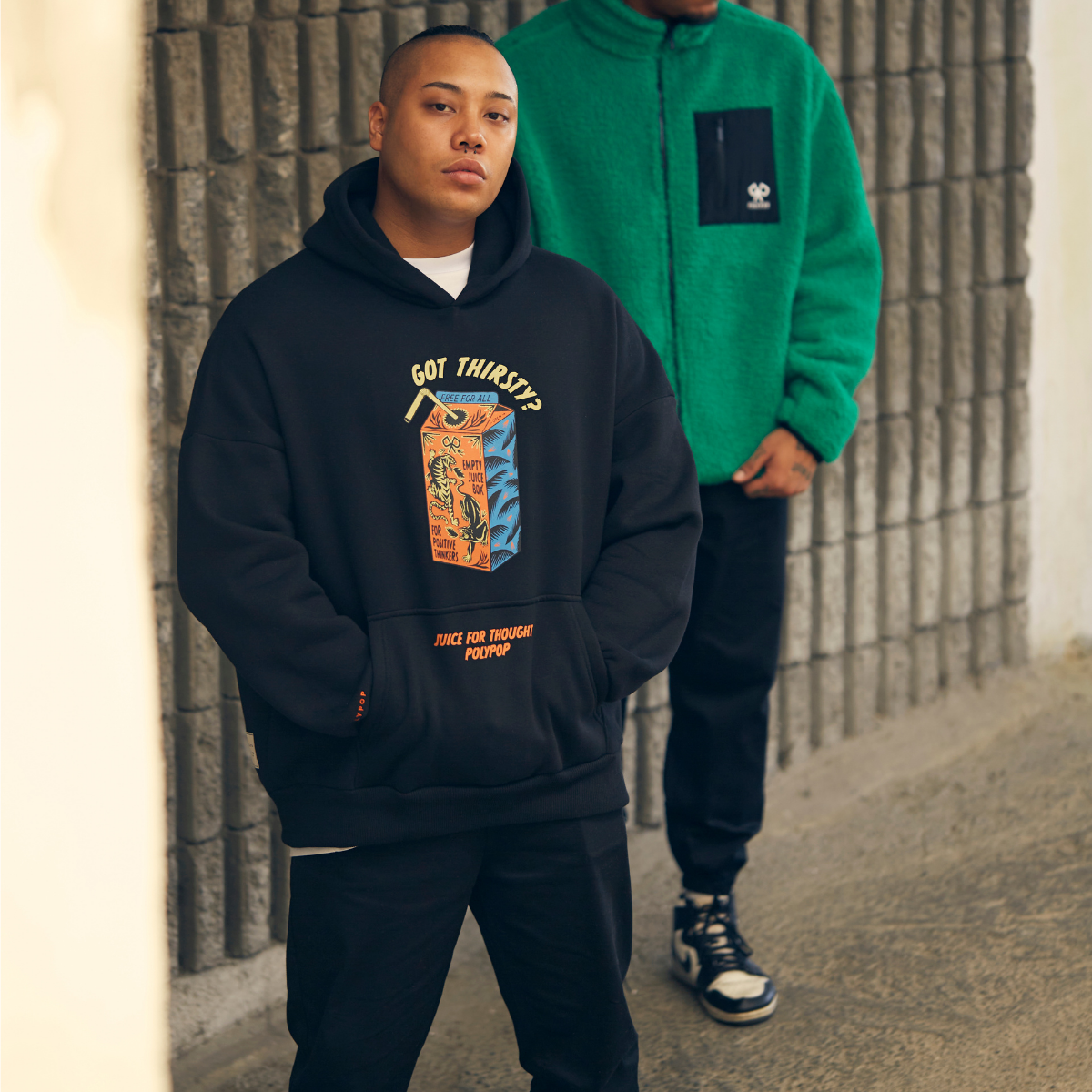 Polypop Juice Siyah Unisex Hoodie