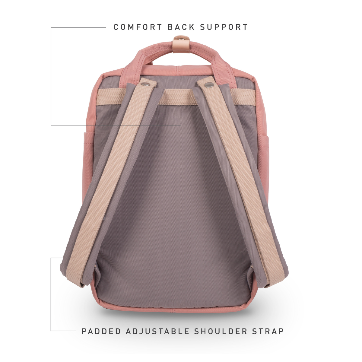 Doughnut Macaroon Classic Lavanta X Gül Unisex Sırt Çantası