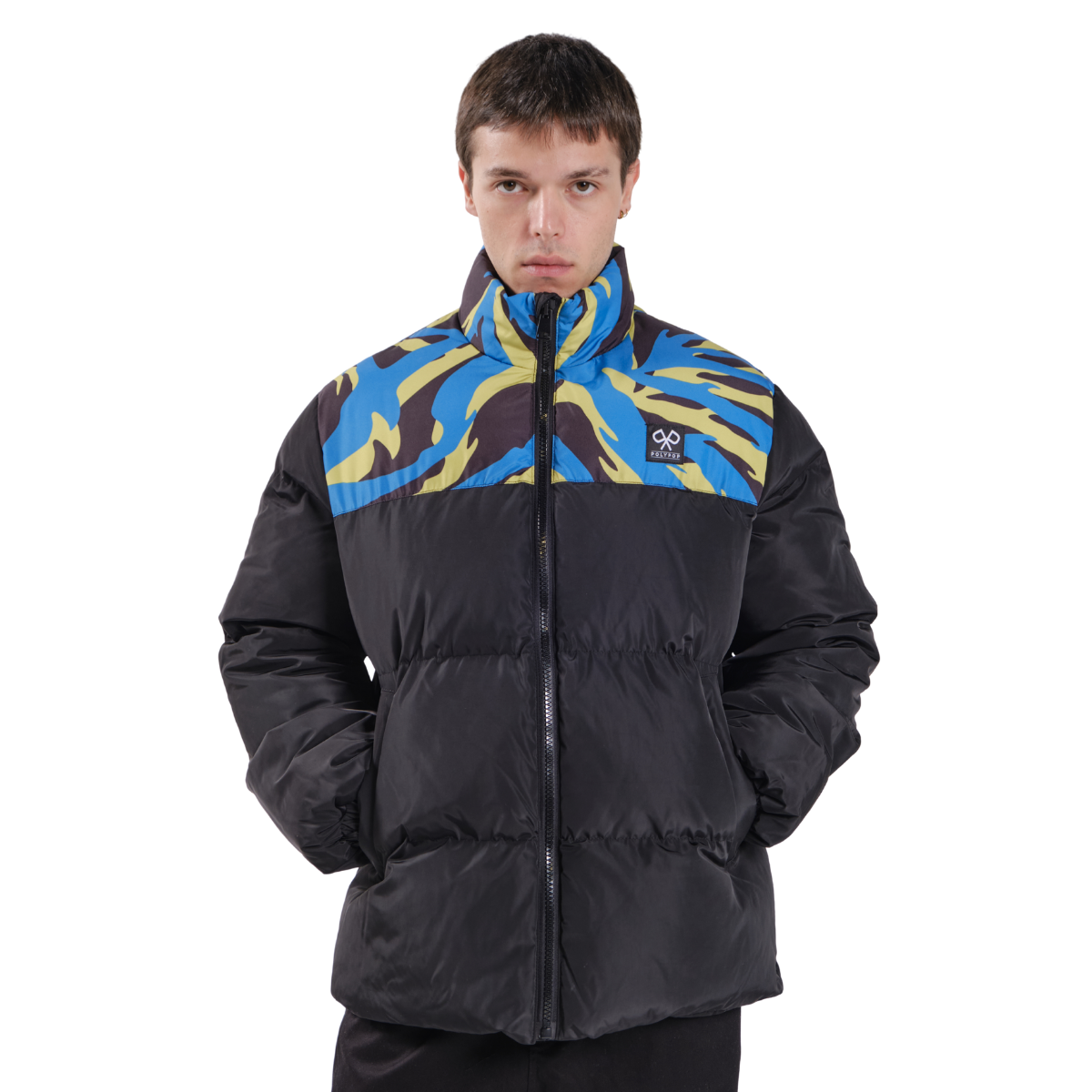Polypop Tigra Puffer Mont Siyah Unisex