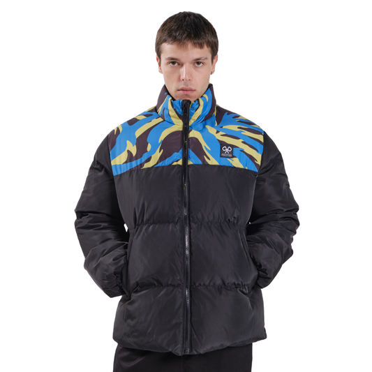 Polypop Tigra Puffer Mont Siyah Unisex