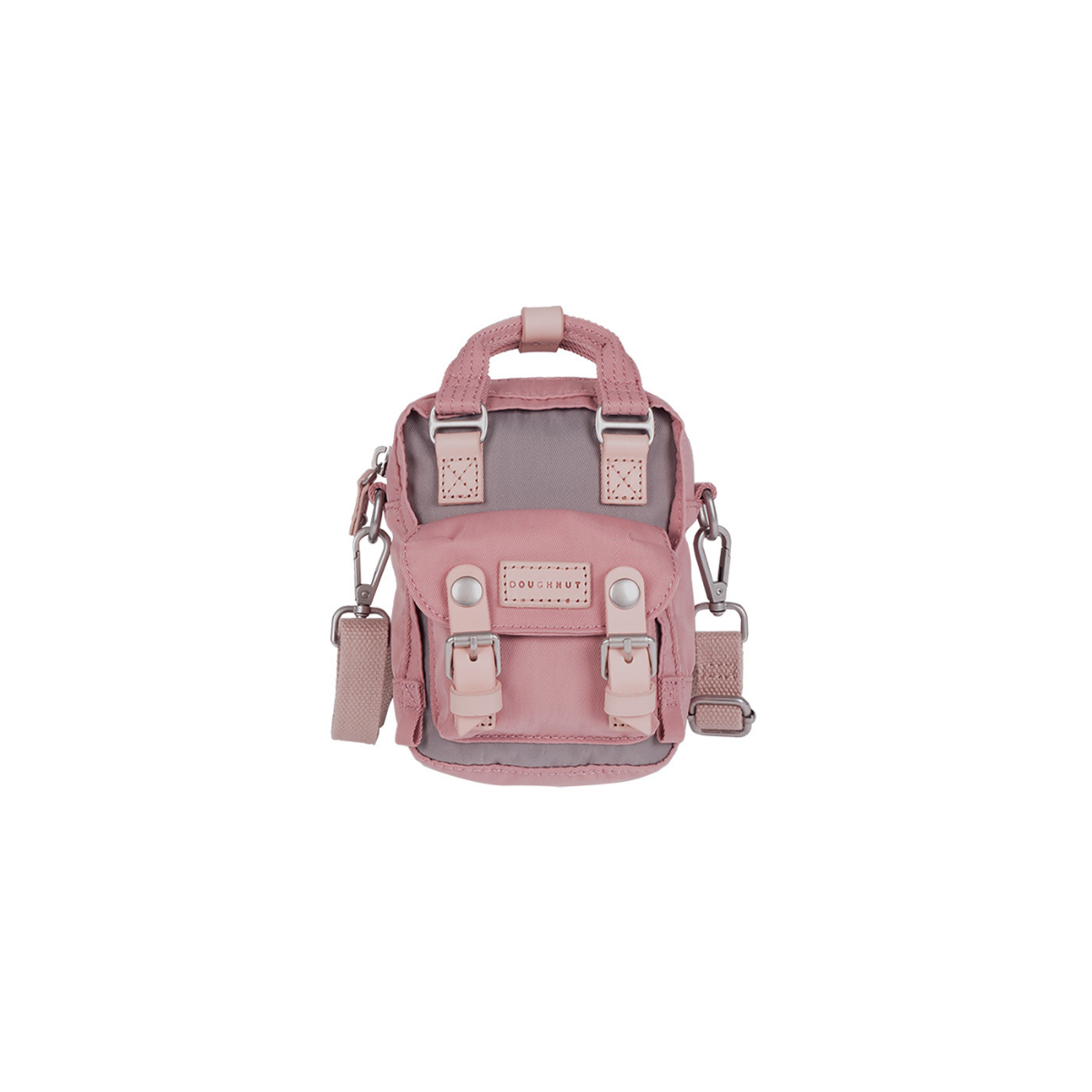 Doughnut Macaroon Tiny Classic Lavanta X Gül Unisex Omuz Çantası