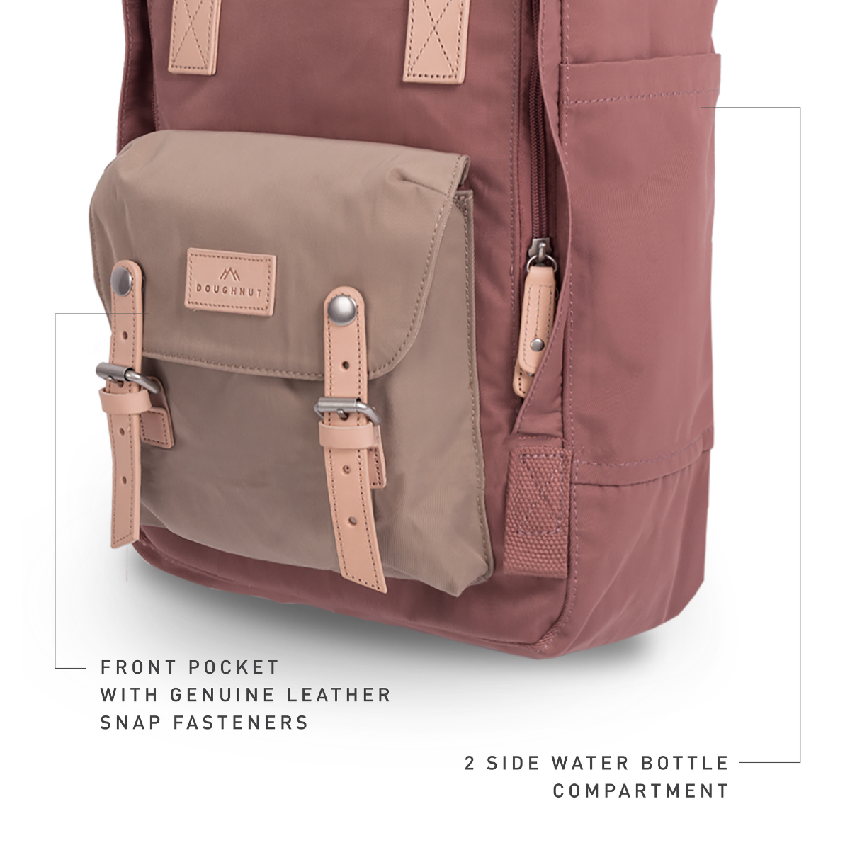 Doughnut Macaroon Classic Lavanta X Gül Unisex Sırt Çantası