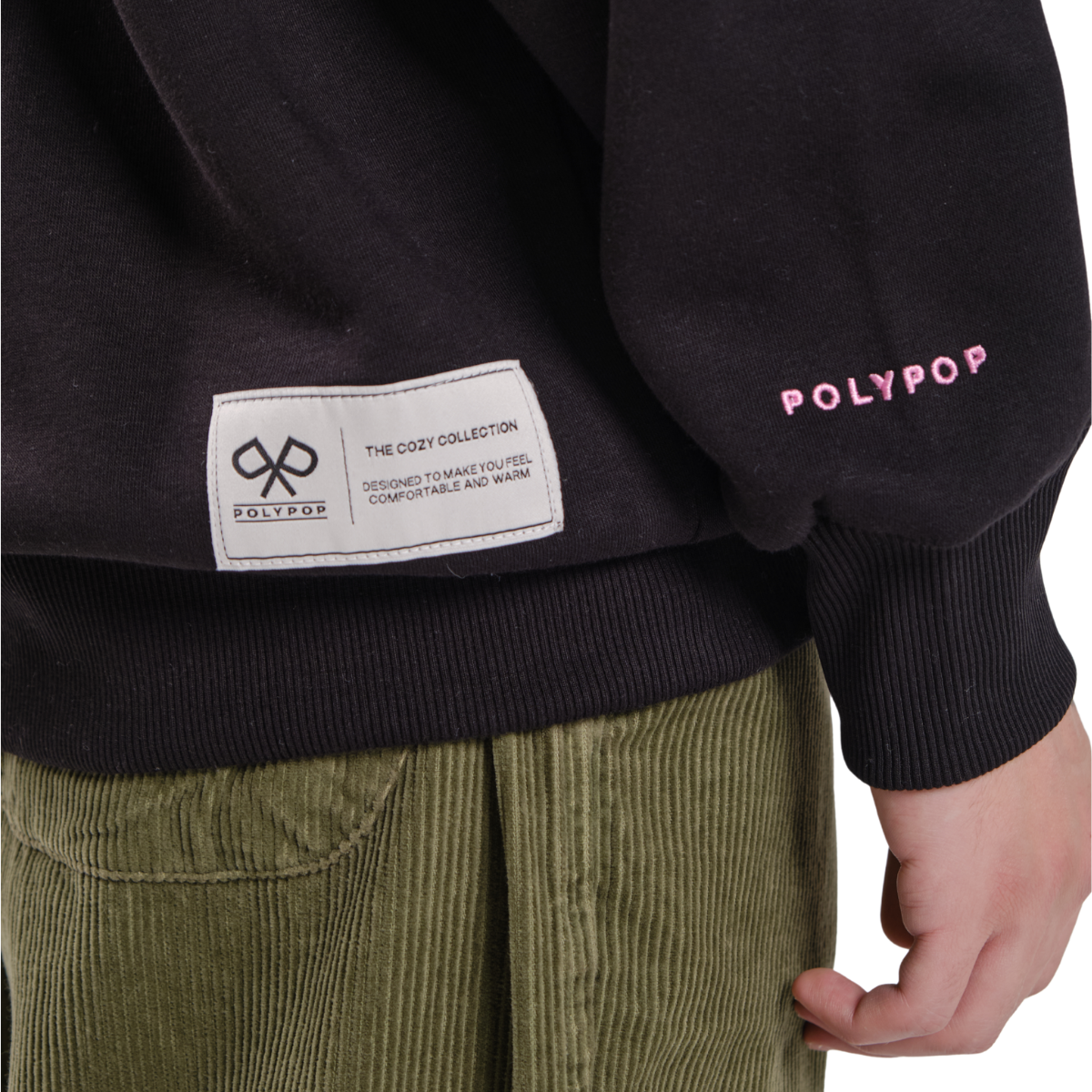 Polypop Stairway Siyah Unisex Hoodie