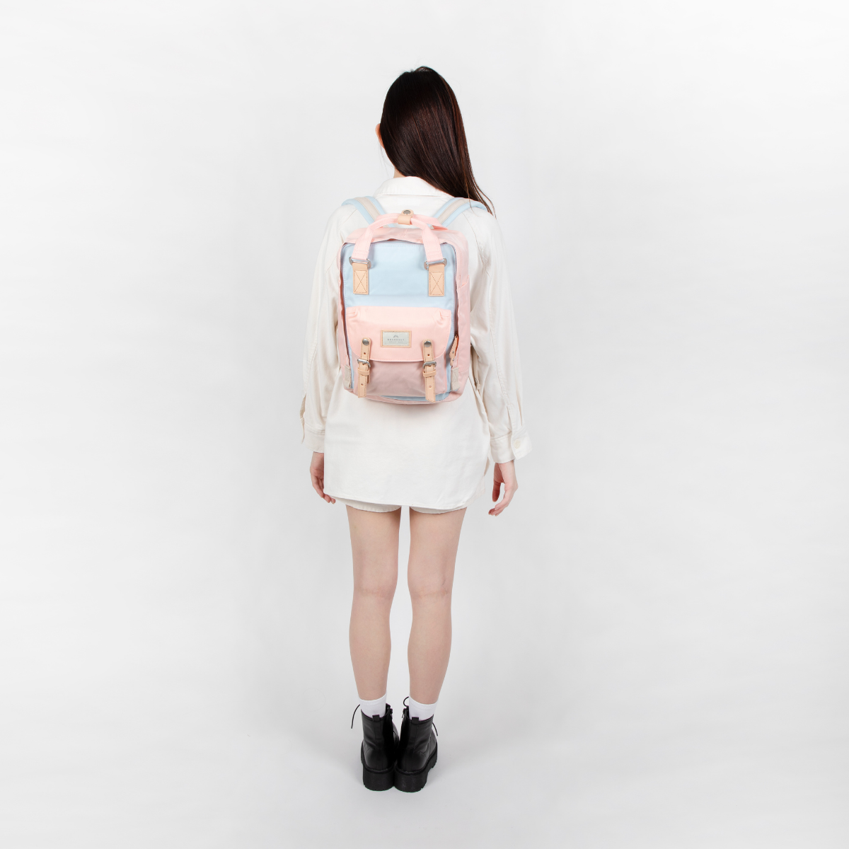 Doughnut Macaroon Classic Buz Mavi X Yavruağzı Unisex Sırt Çantası