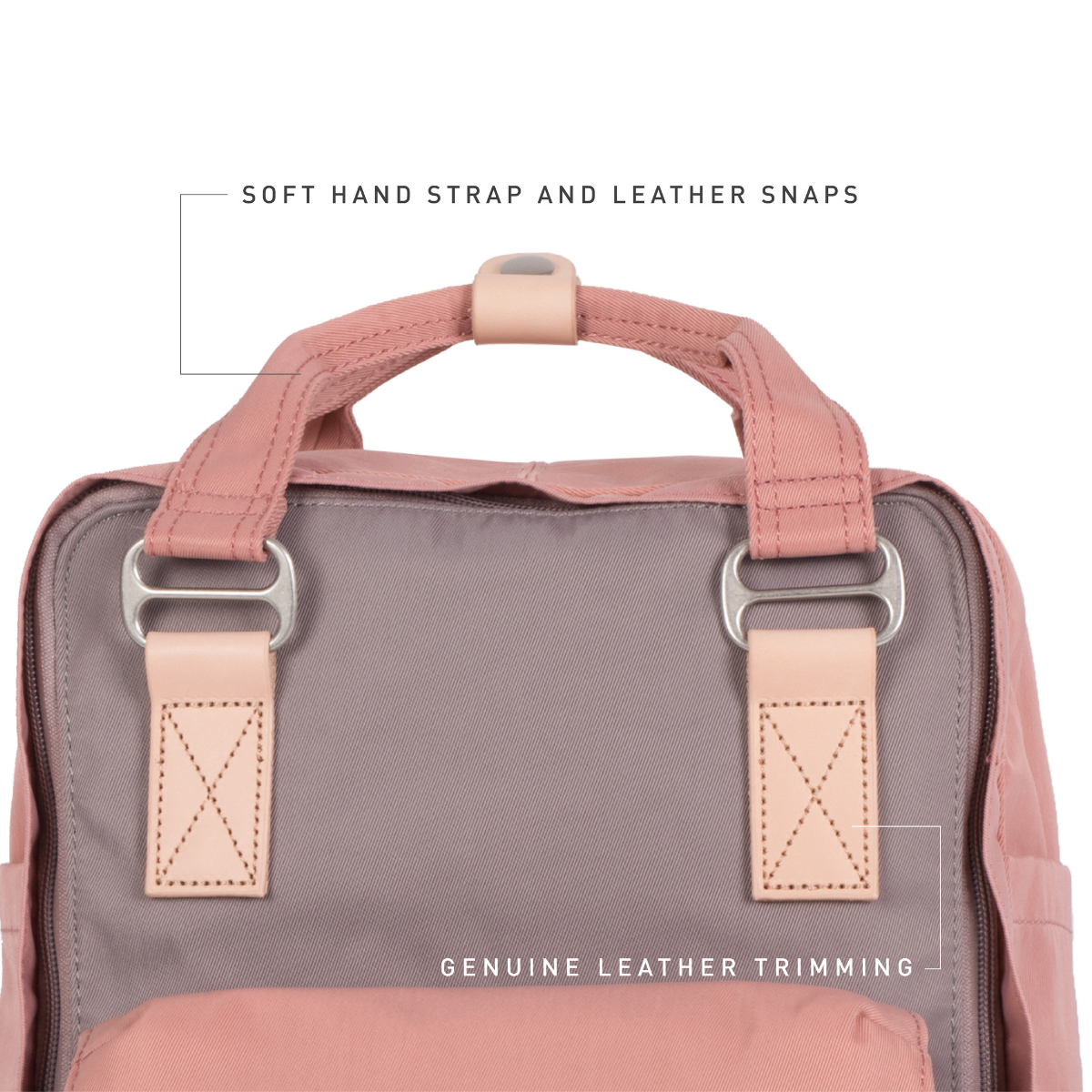 Doughnut Macaroon Classic Lavanta X Gül Unisex Sırt Çantası