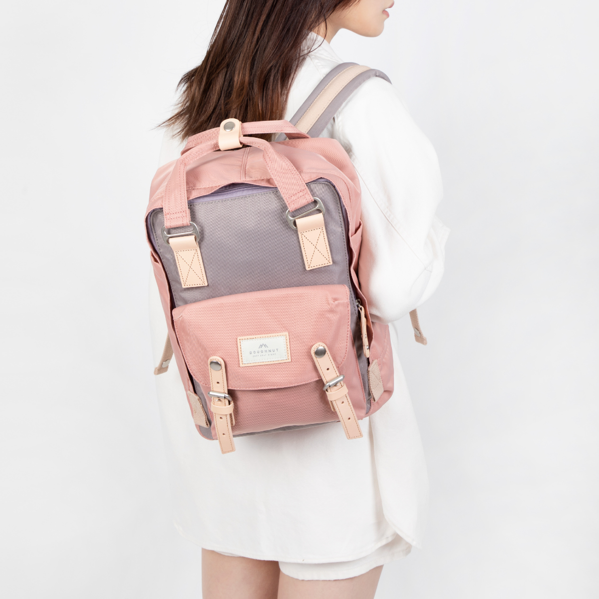 Doughnut Macaroon Classic Lavanta X Gül Unisex Sırt Çantası