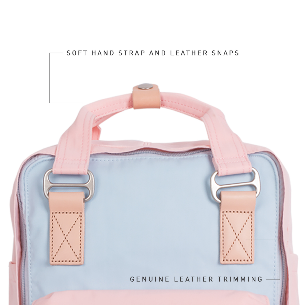 Doughnut Macaroon Classic Buz Mavi X Yavruağzı Unisex Sırt Çantası