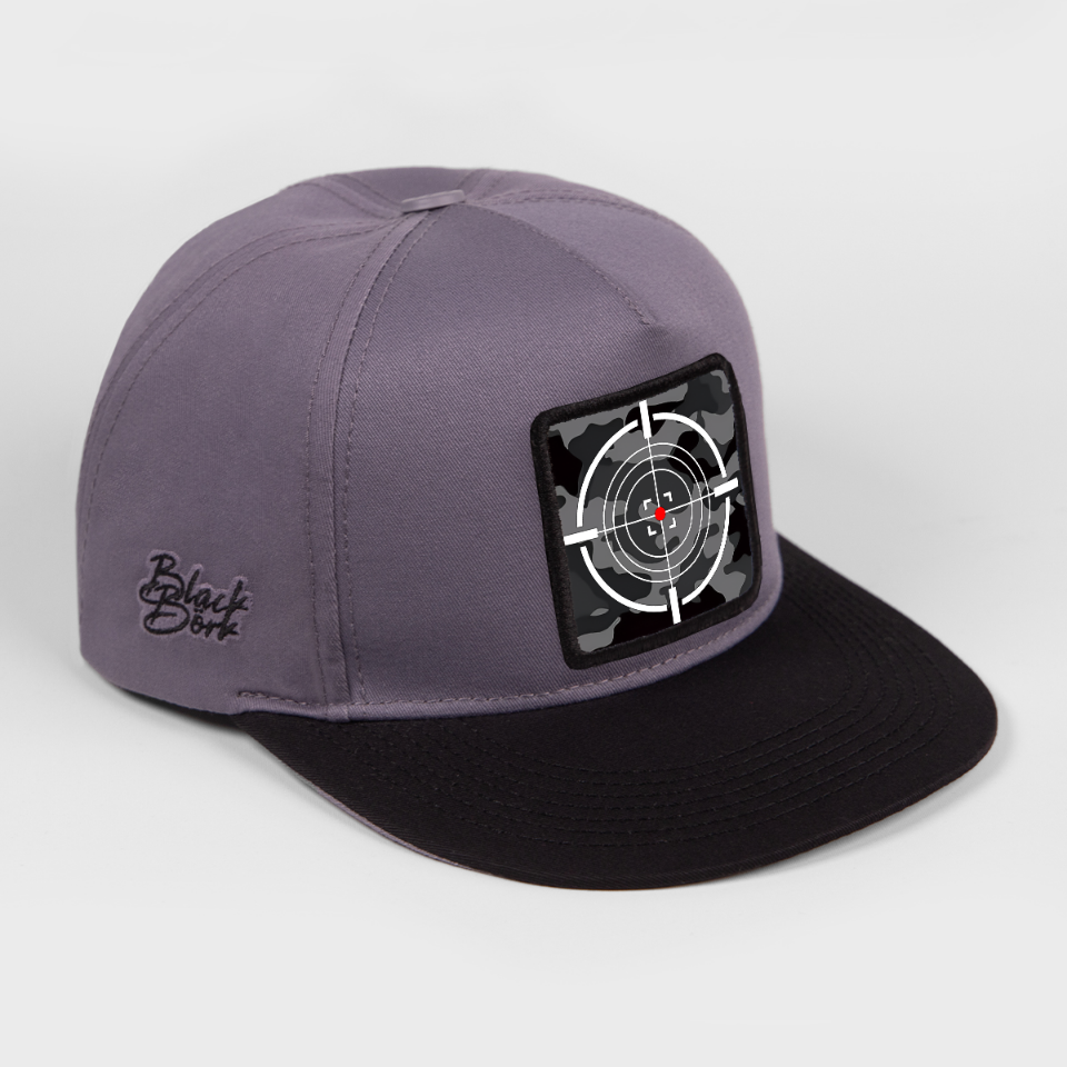 BlackBörk Siyah Siper Gri Şapka