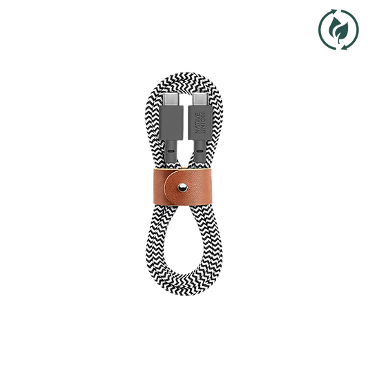 Native Union BELT CABLE-TYPE-C-C-ZEBRA-1.2M Şarj Kablosu