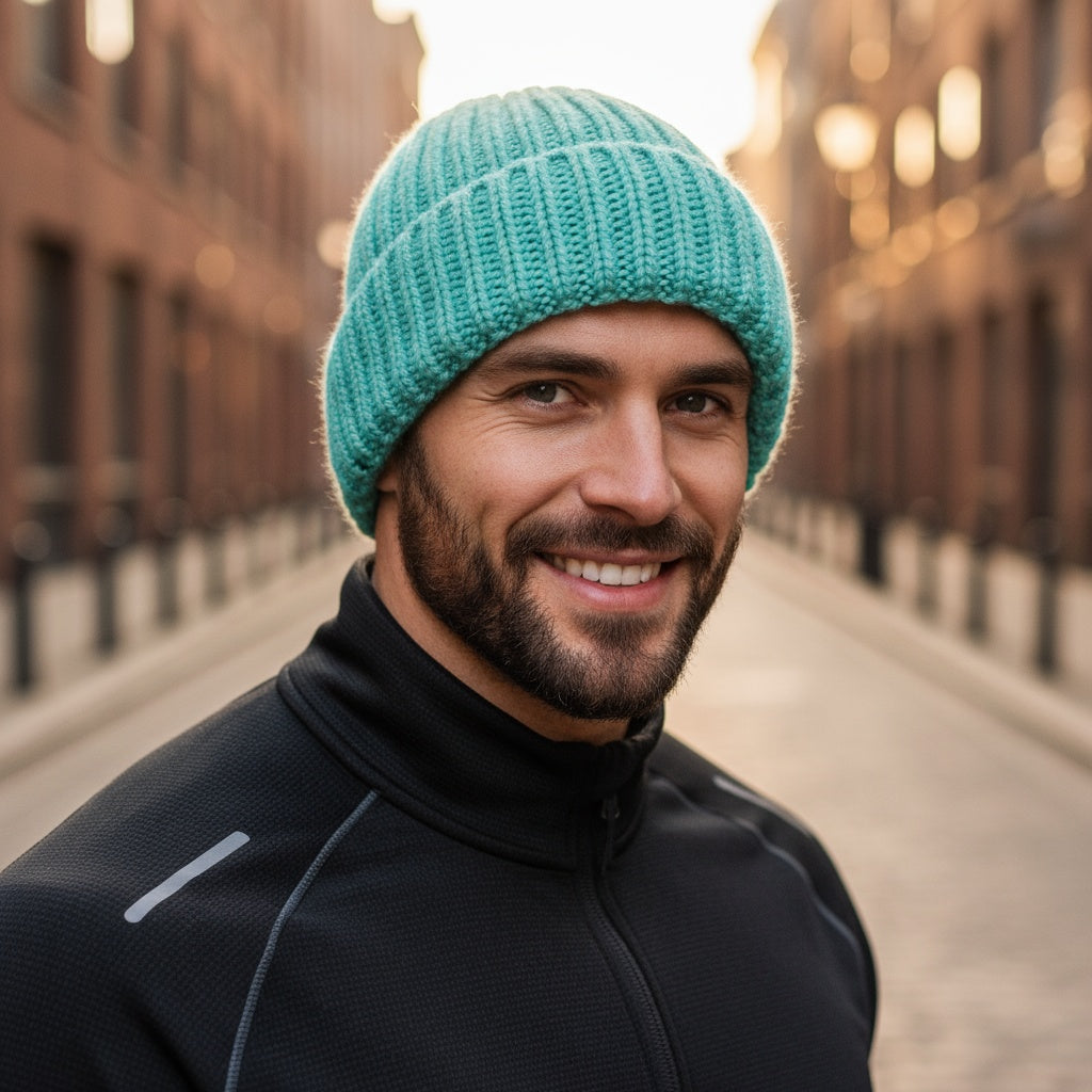 e-fash W1 Yünlü Bere Bebek Mavi