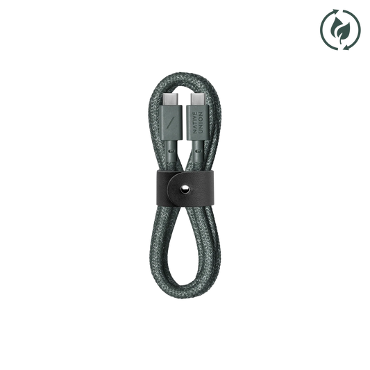 Native Union BELT CABLE-TYPE-C-C-SLATE GREEN-1.2M Şarj Kablosu