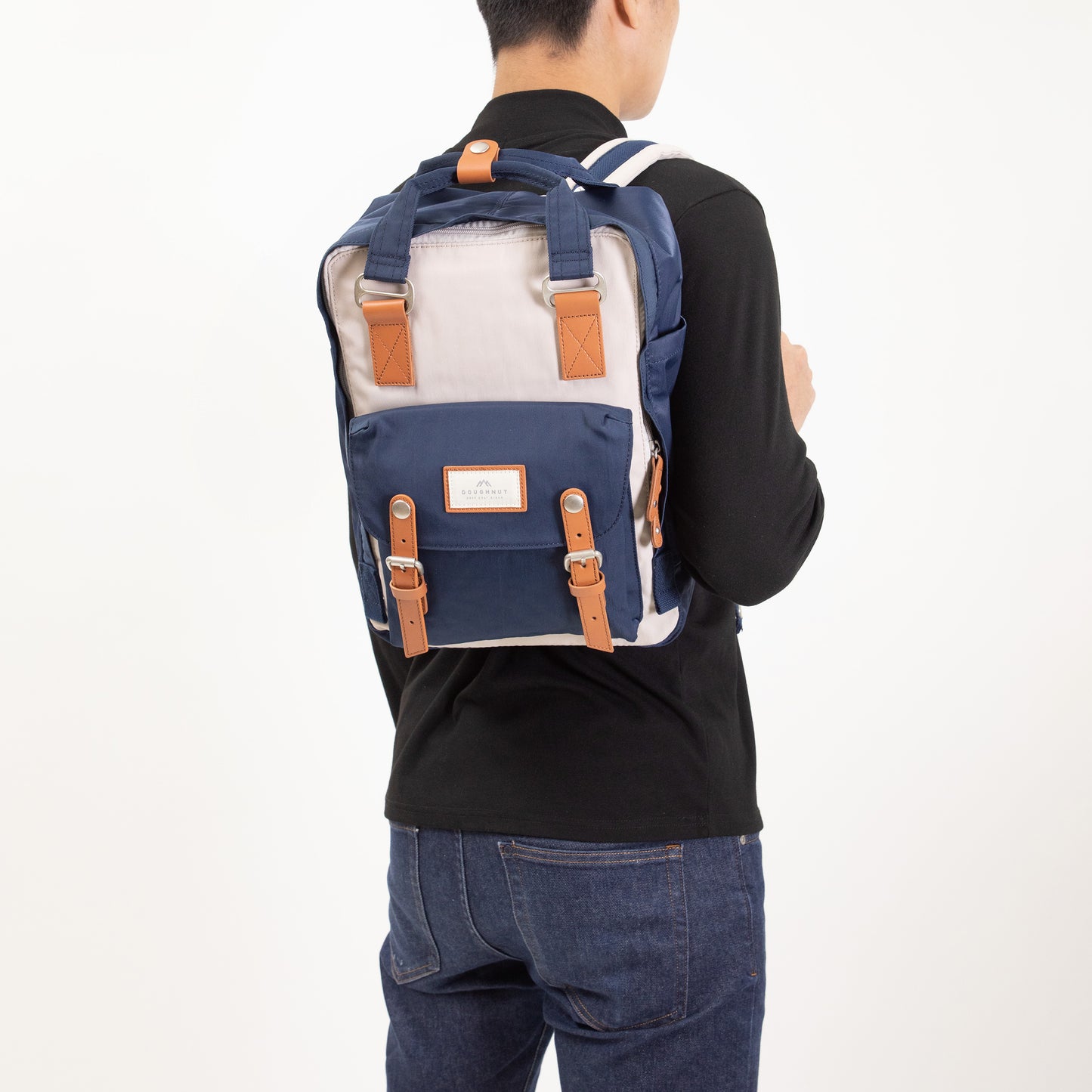 Doughnut Macaroon Ivory X Navy Unisex Sırt Çantası