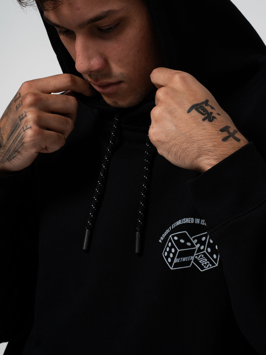 Between Sides GH-Dices Hoodie Siyah