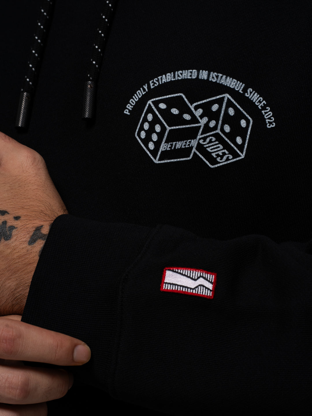 Between Sides GH-Dices Hoodie Siyah