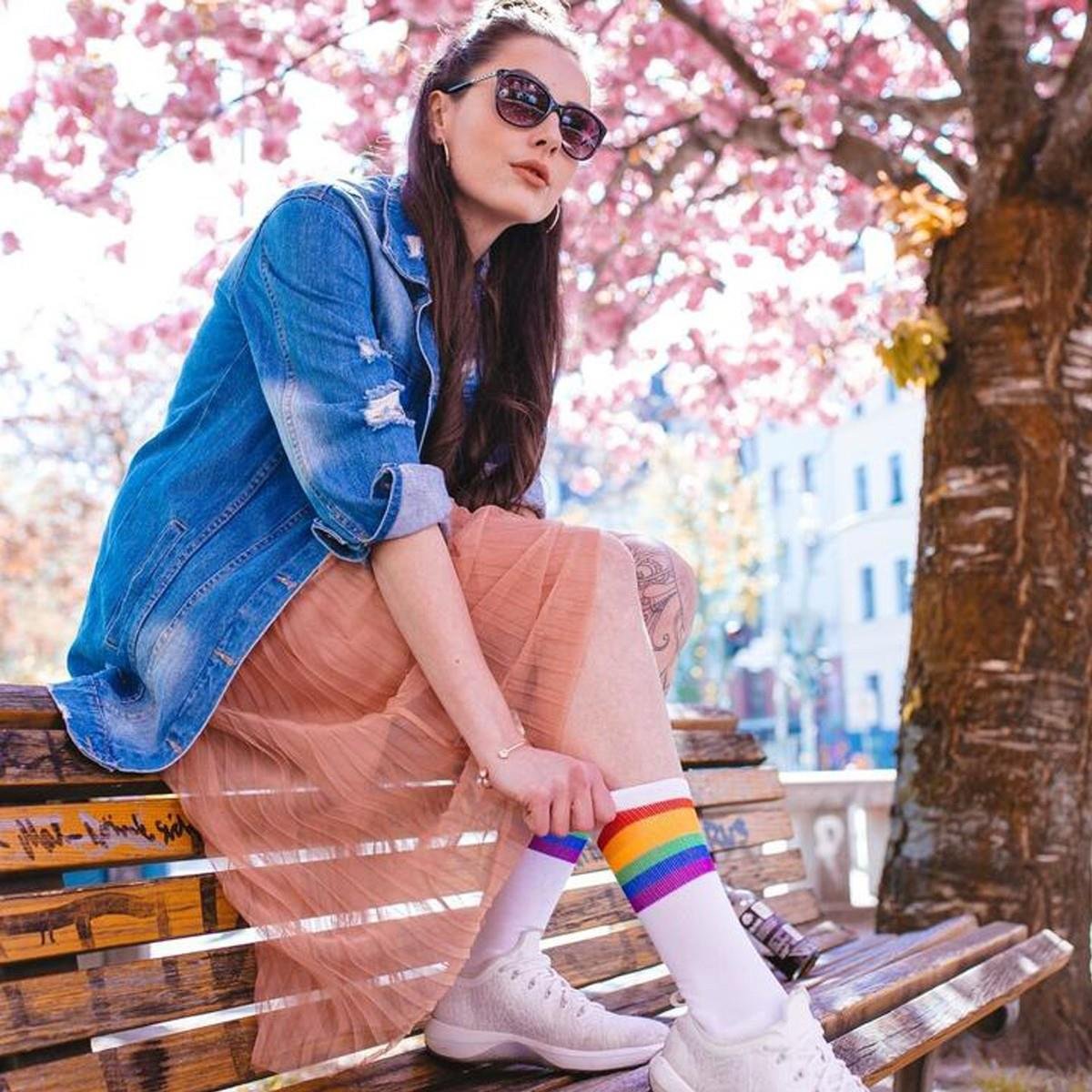 American Socks Rainbow Pride Mid High Unisex Çorap