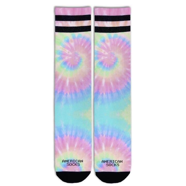 American Socks Tie Dye Pastel Mid High Unisex Çorap