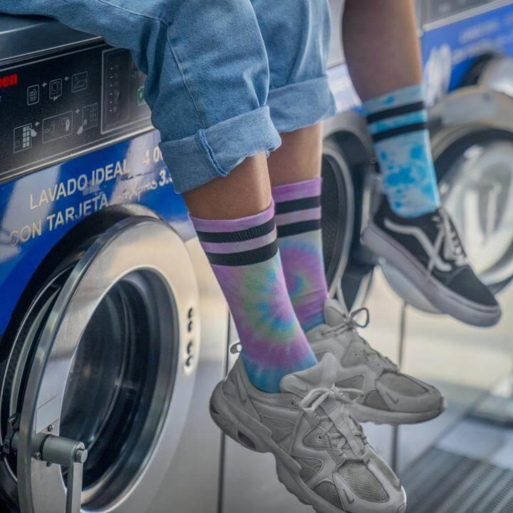 American Socks Tie Dye Pastel Mid High Unisex Çorap