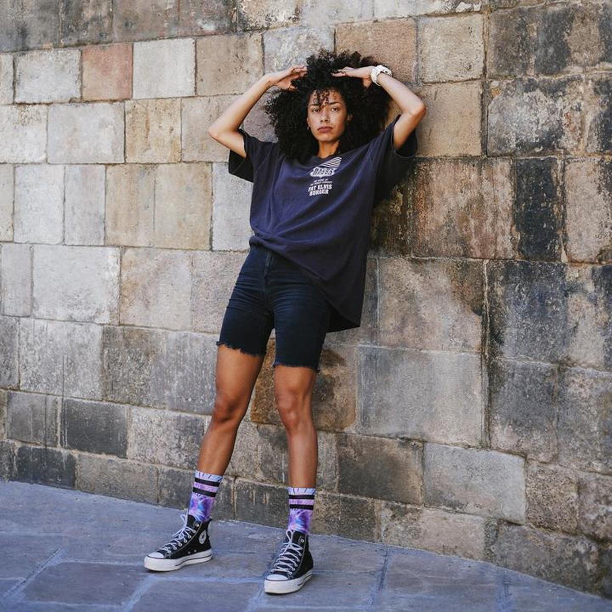 American Socks Tie Dye Trippin Mid High Unisex Çorap