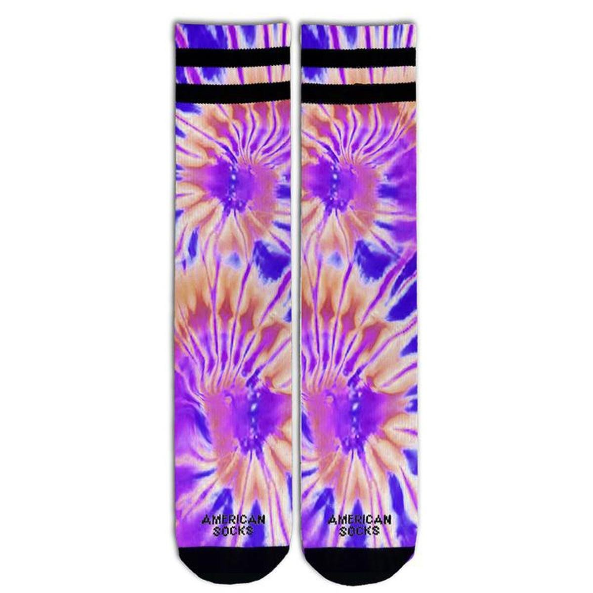 American Socks Tie Dye Trippin Mid High Unisex Çorap