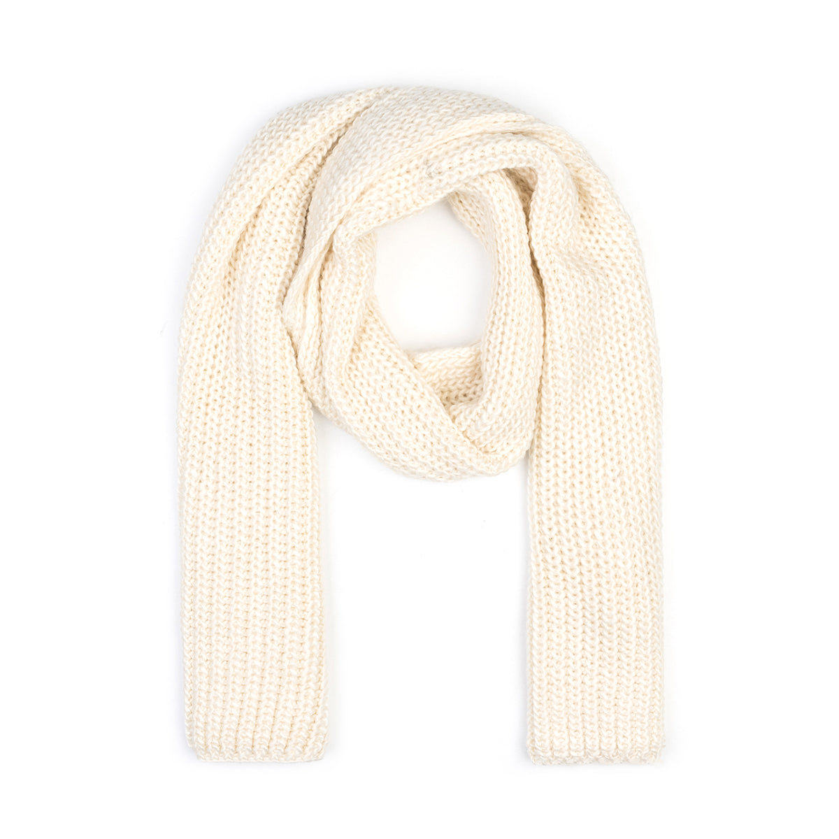 e-fash W1 Yünlü Atkı Krem