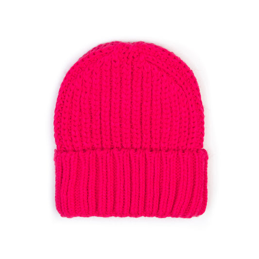 e-fash W1 Yünlü Bere Parlak Pembe