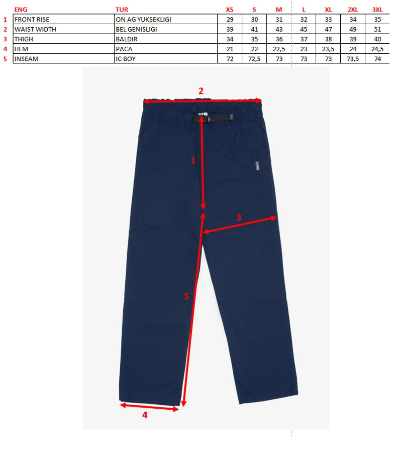 Between Sides Double Knee Pant Navy